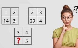 Matematik becerinizi gösterin #6: Görseldeki sayılar arasındaki örüntüyü bulun ve soru işaretli yere gelecek olan sayıyı belirleyin