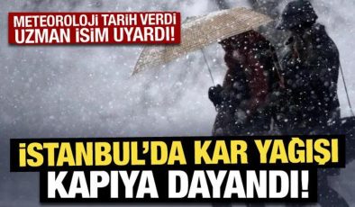 Meteoroloji tarih verdi: İstanbul’da kar yağışı kapıya dayandı!