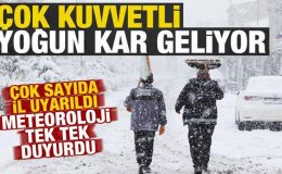 Son dakika: Çok sayıda ile yoğun kar geliyor! Meteoroloji ve AKOM İstanbul’u da uyardı…