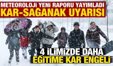 Son dakika: Meteoroloji yeni hava raporunu yayımladı! 4 ilimizde daha eğitime kar engeli..