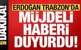 Başkan Erdoğan, Trabzon mitinginde müjdeli haberi duyurdu!