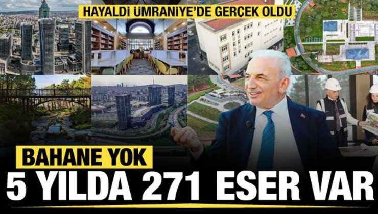 Ümraniye Belediye Başkanı İsmet Yıldırım’dan 5 yılda ilçeye 271 eser