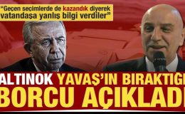 Turgut Altınok, Ankara Büyükşehir Belediyesi’nin borcunu açıkladı