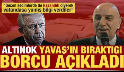 Turgut Altınok, Ankara Büyükşehir Belediyesi’nin borcunu açıkladı