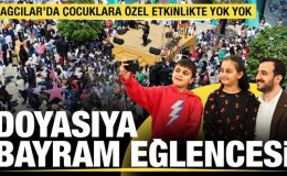Bağcılar’da çocuklara özel ’bayram’ eğlencesinde renkli anlar