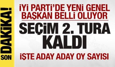 İYİ Parti’de seçim! Yeni genel başkan belli oluyor! Seçim 2. tura kaldı! İşte oy oranları