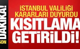 Son dakika haberi: İstanbul Valiliği duyurdu: 1 Mayıs’ta toplu taşımaya kısıtlama