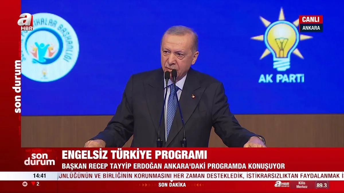 Son dakika: Başkan Erdoğan’dan engelli vatandaşlara müjde! “Yakında yayınlayacağız” diyerek duyurdu